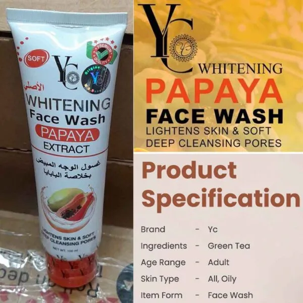 29374 yc whitening face wash skin texture