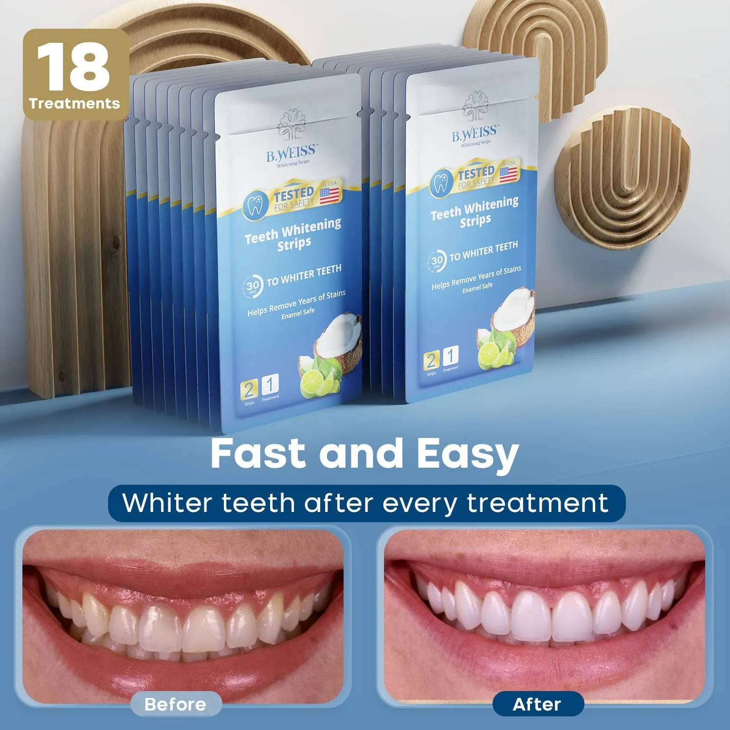 29505 exact whitening strips before after